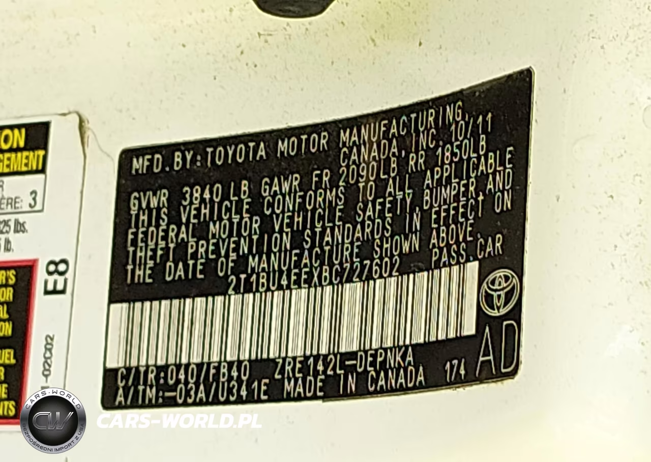 2011 Toyota Corolla Le VIN:2T1BU4EEXBC727602 - 9