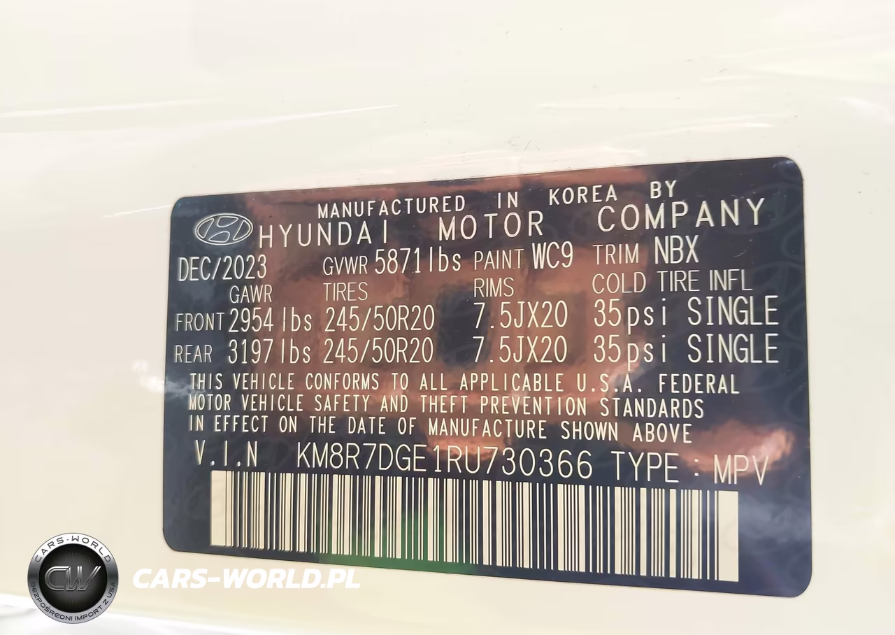 2024 Hyundai Palisade Calligraphy VIN:KM8R7DGE1RU730366 - 9
