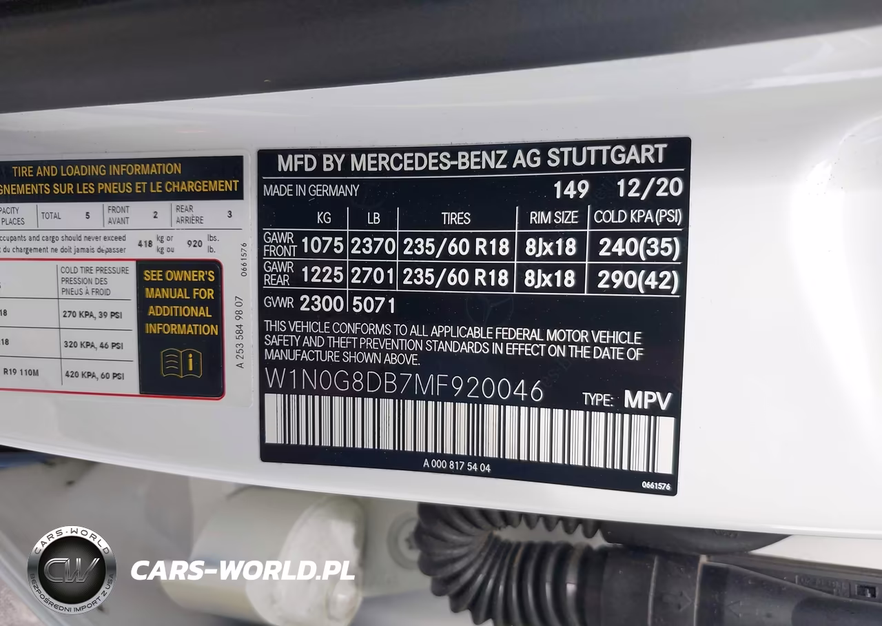 2021 Mercedes-Benz Glc 300 Suv VIN:W1N0G8DB7MF920046 - 9