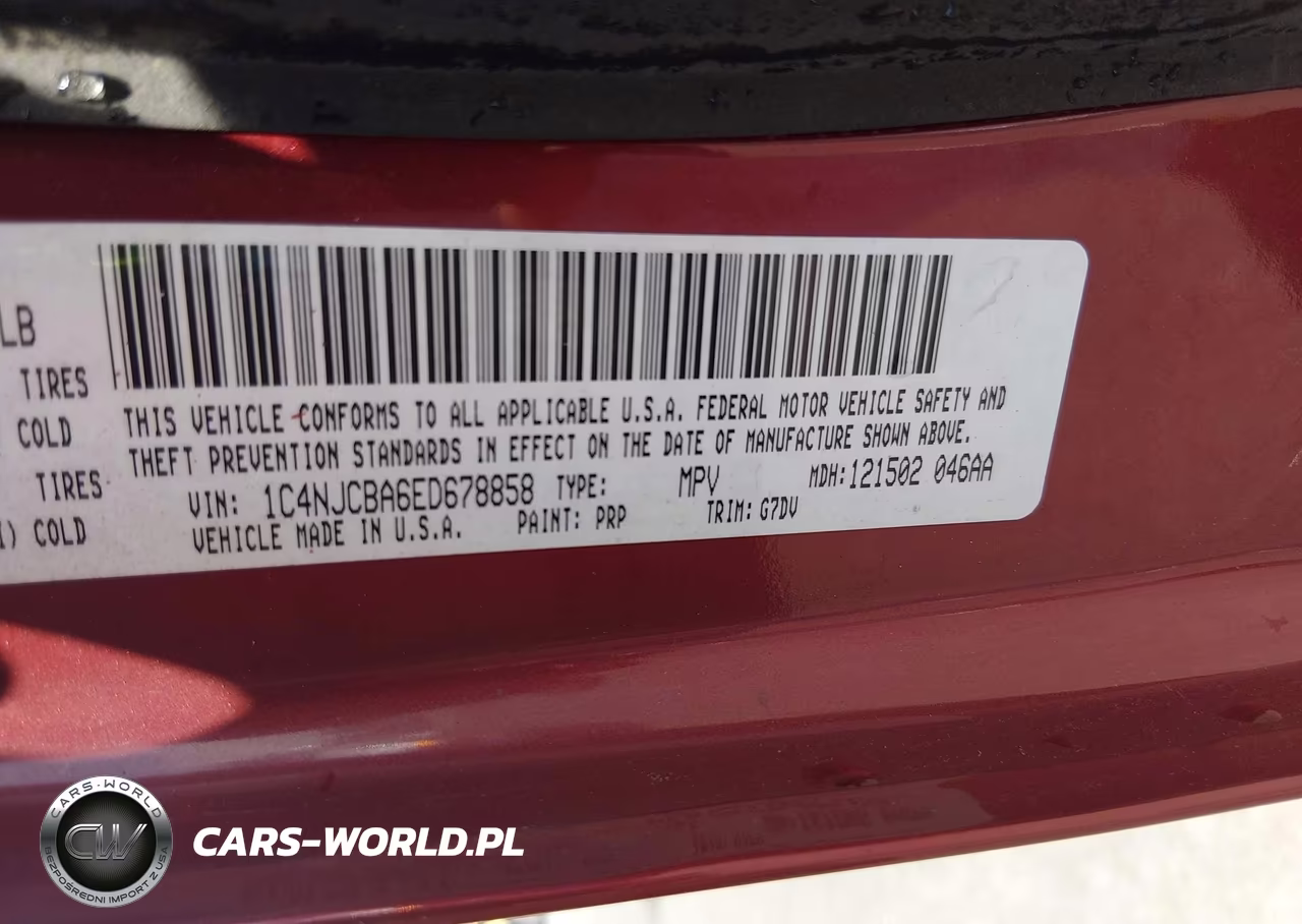 2014 Jeep Compass Altitude VIN:1C4NJCBA6ED678858 - 9