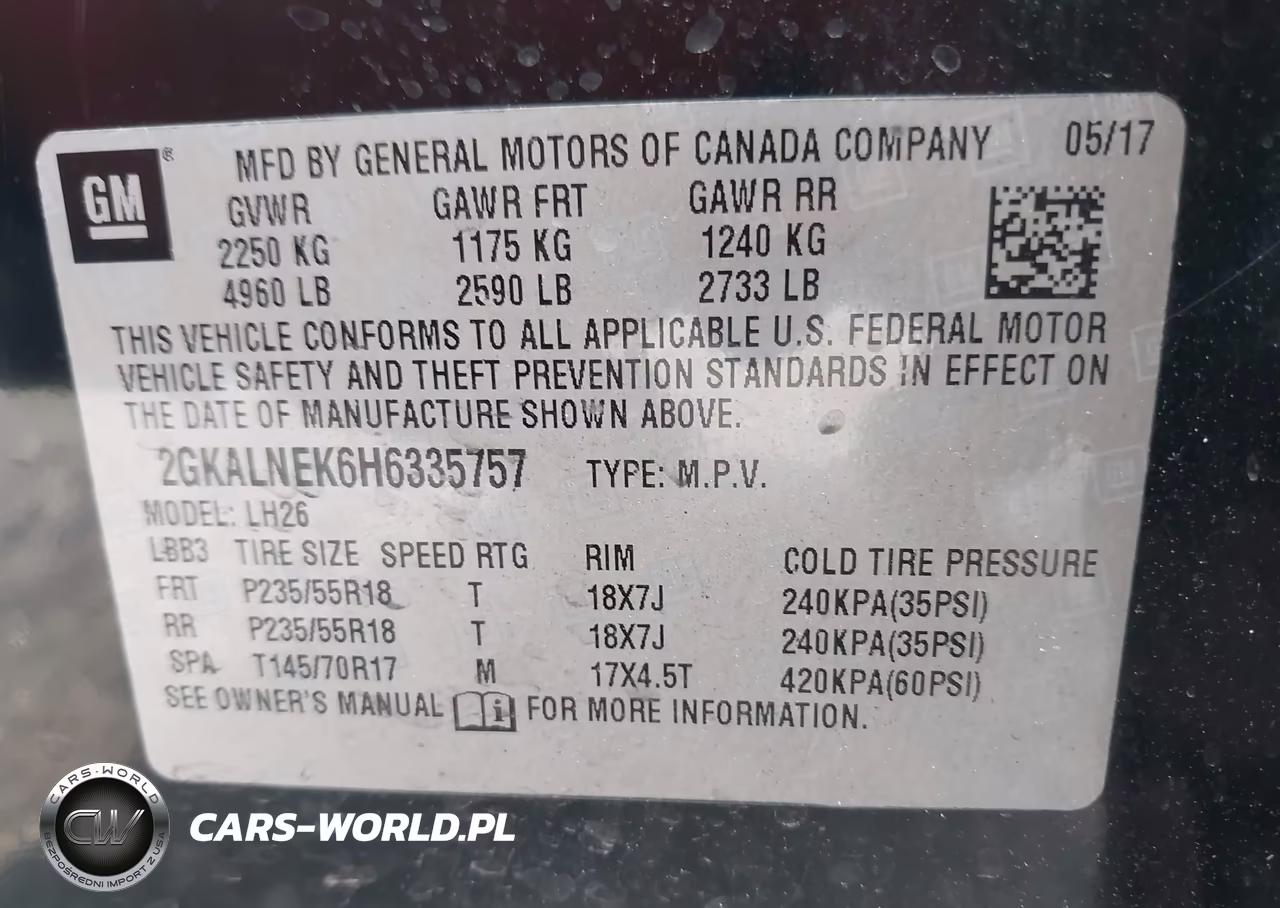 2017 GMC Terrain Sle-2 VIN:2GKALNEK6H6335757 - 9