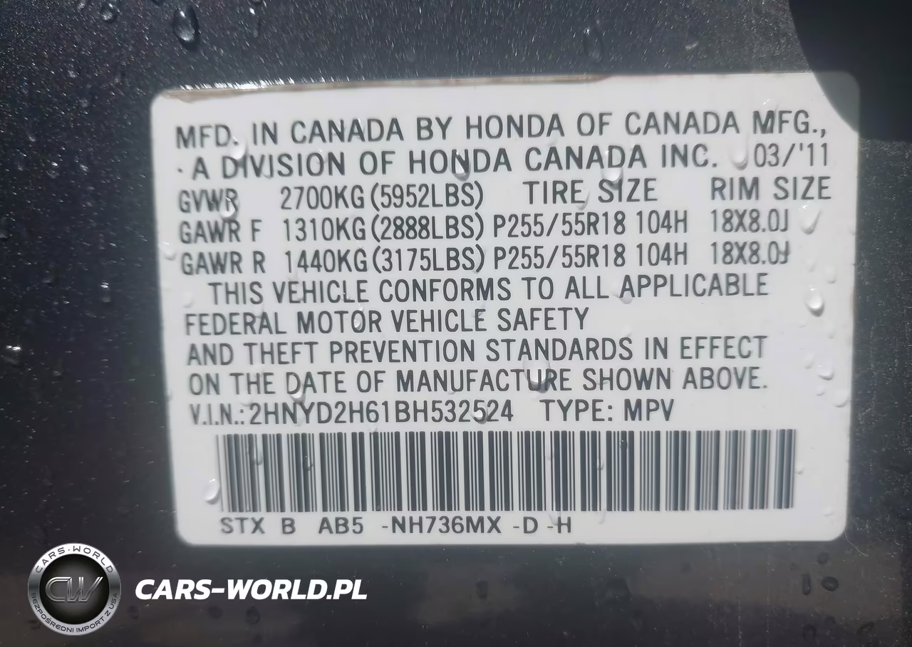 2011 Acura Mdx Technology Package VIN:2HNYD2H61BH532524 - 8