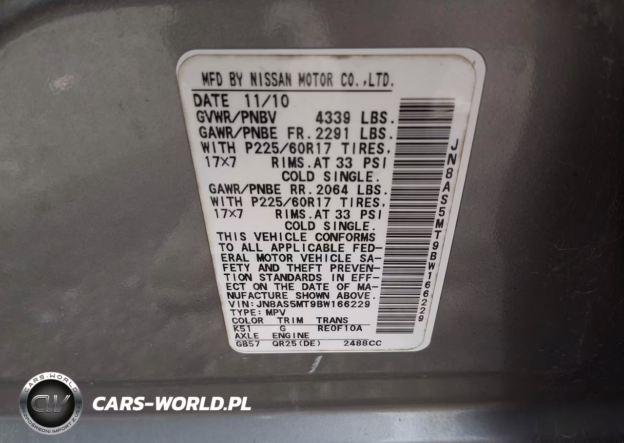 2011 Nissan Rogue Sv VIN:JN8AS5MT9BW166229 - 9