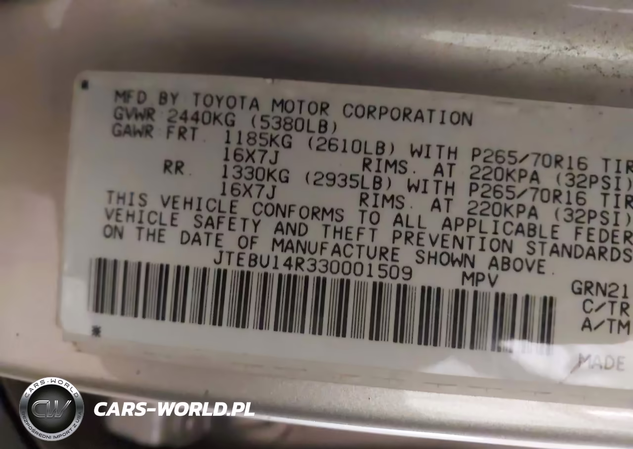 2003 Toyota 4Runner Sr5 V6 VIN:JTEBU14R330001509 - 9