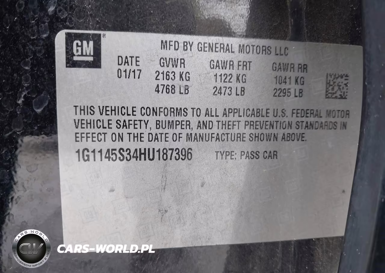 2017 Chevrolet Impala 2Lz VIN:1G1145S34HU187396 - 9