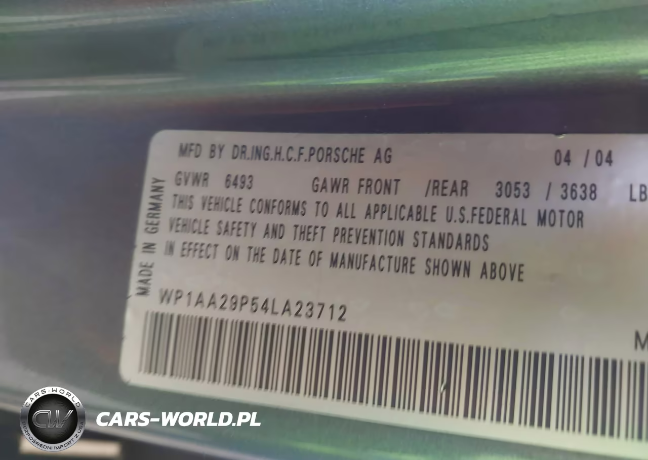 2004 Porsche Cayenne V6 VIN:WP1AA29P54LA23712 - 9