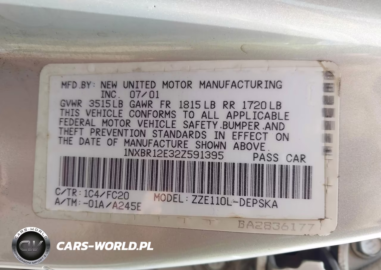 2002 Toyota Corolla S VIN:1NXBR12E32Z591395 - 9