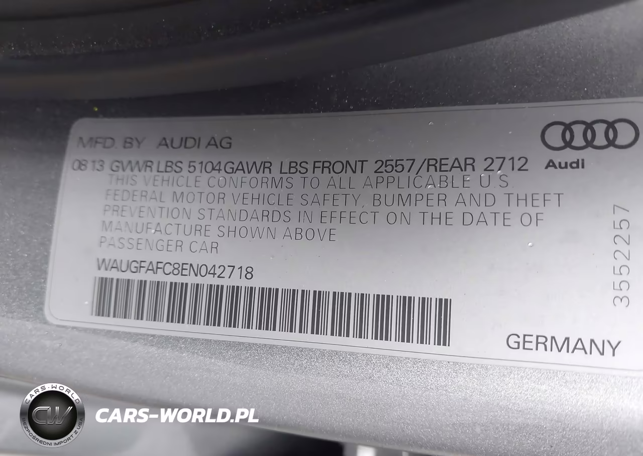 2014 Audi A6 2.0T Premium VIN:WAUGFAFC8EN042718 - 9