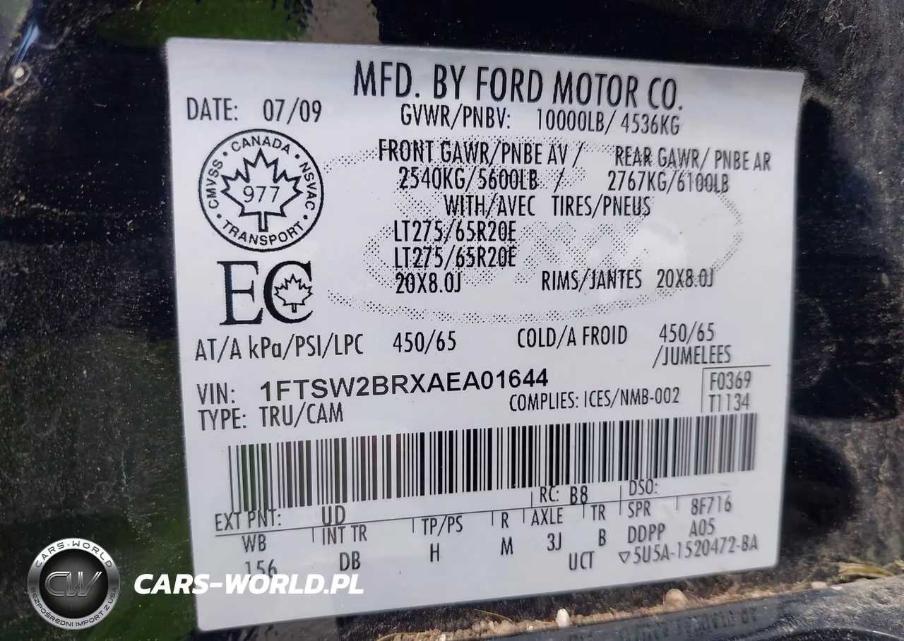 2010 Ford Super Duty F-250 Srw Lariat VIN:1FTSW2BRXAEA01644 - 9