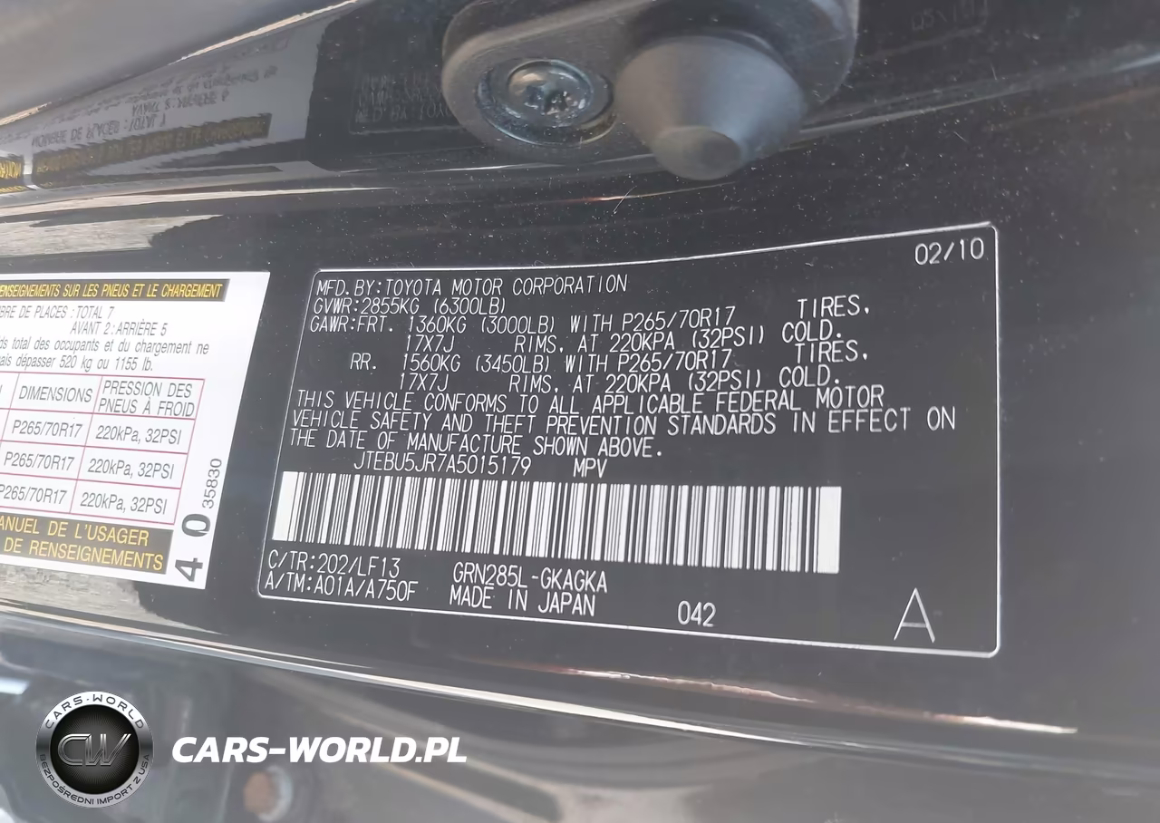 2010 Toyota 4Runner Sr5 V6 VIN:JTEBU5JR7A5015179 - 9