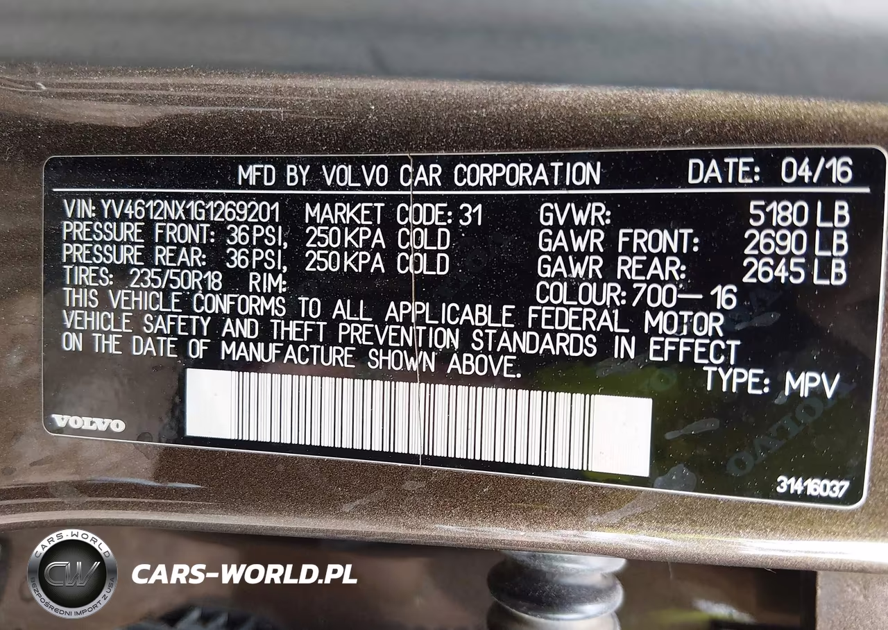 2016 Volvo Xc70 T5 Premier VIN:YV4612NX1G1269201 - 9