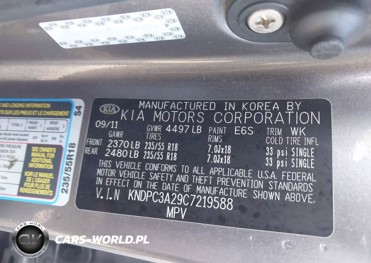 2012 Kia Sportage Ex VIN:KNDPC3A29C7219588 - 9