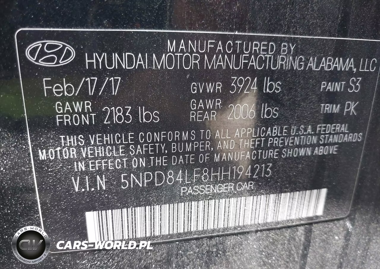 2017 Hyundai Elantra Se VIN:5NPD84LF8HH194213 - 9