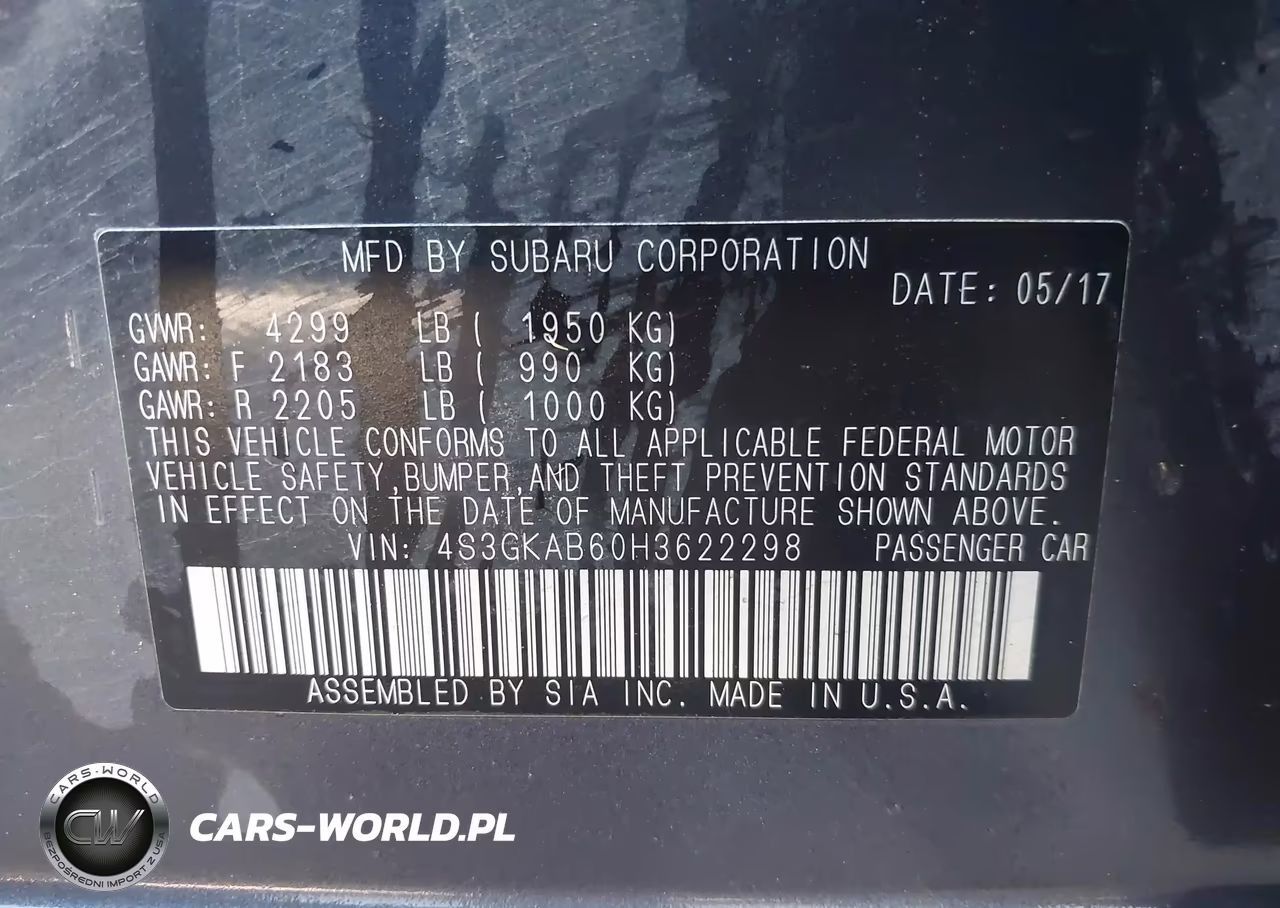 2017 Subaru Impreza 2.0I Premium VIN:4S3GKAB60H3622298 - 9