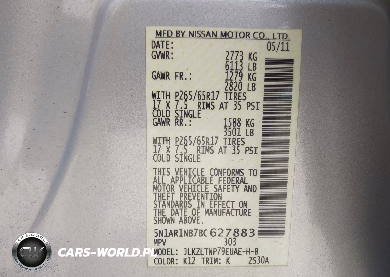2011 Nissan Pathfinder Silver VIN:5N1AR1NB7BC627883 - 9