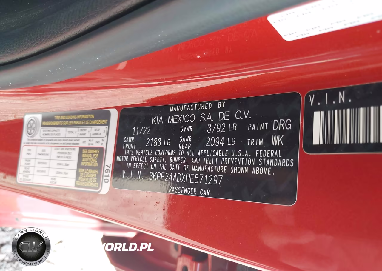 2023 Kia Forte Lxs VIN:3KPF24ADXPE571297 - 9