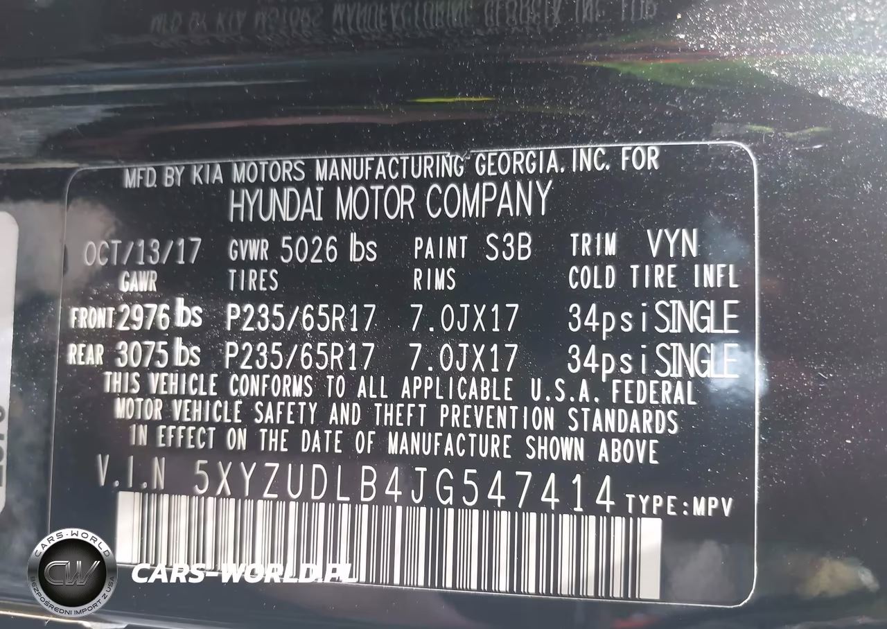 2018 Hyundai Santa Fe Sport 2.4L VIN:5XYZUDLB4JG547414 - 9