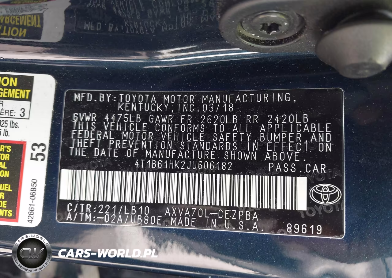 2018 Toyota Camry Xse VIN:4T1B61HK2JU606182 - 9