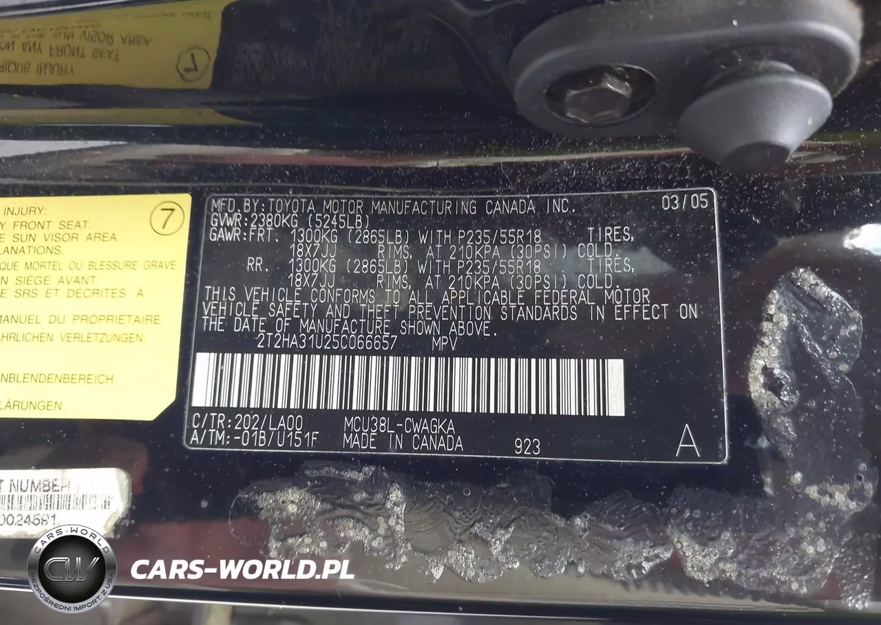 2005 Lexus Rx 330 VIN:2T2HA31U25C066657 - 9