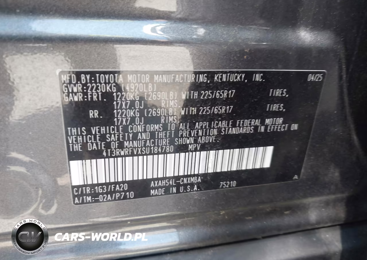 2025 Toyota Rav4 Hybrid Xle VIN:4T3RWRFVXSU184780 - 9