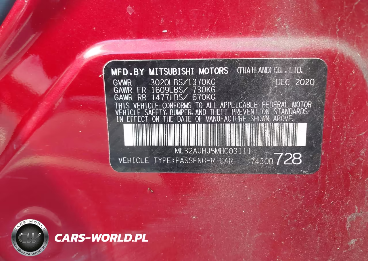 2021 Mitsubishi Mirage Carbonite Edition-Es-Le VIN:ML32AUHJ5MH003111 - 9