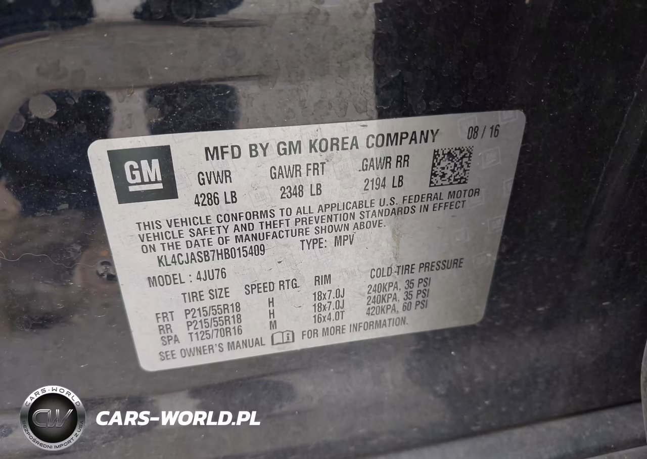 2017 Buick Encore Preferred VIN:KL4CJASB7HB015409 - 9
