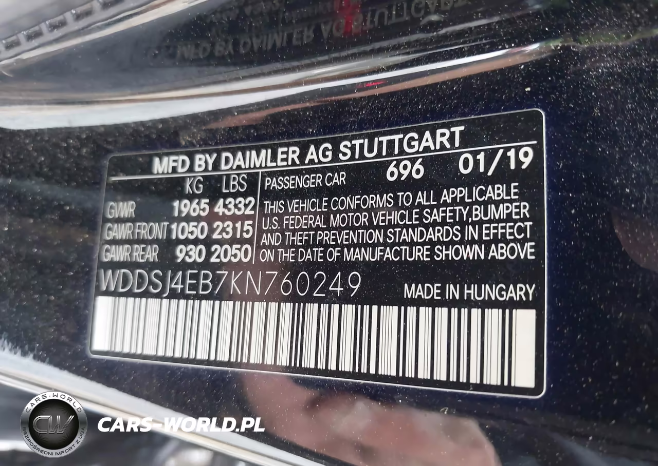 2019 Mercedes-Benz Cla 250 VIN:WDDSJ4EB7KN760249 - 9