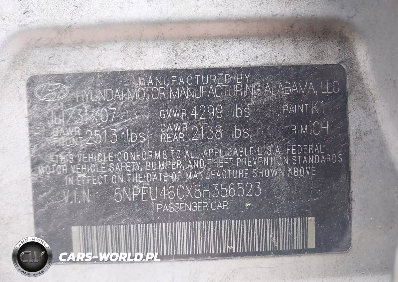 2008 Hyundai Sonata Limited-Se VIN:5NPEU46CX8H356523 - 9