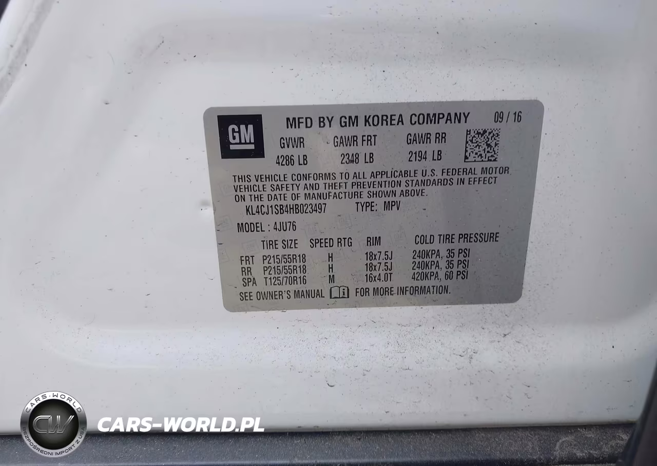 2017 Buick Encore Sport Touring VIN:KL4CJ1SB4HB023497 - 9