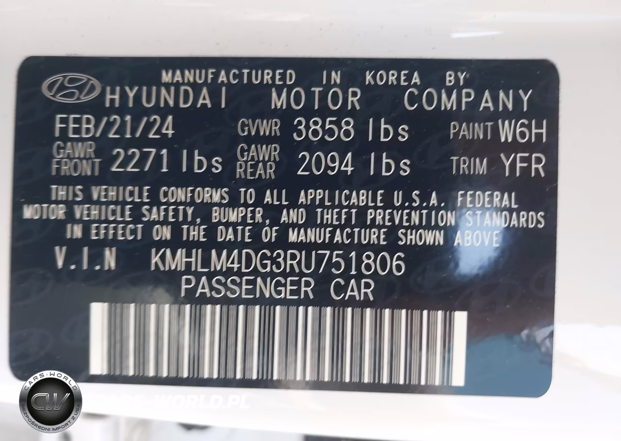 2024 Hyundai Elantra Sel VIN:KMHLM4DG3RU751806 - 9