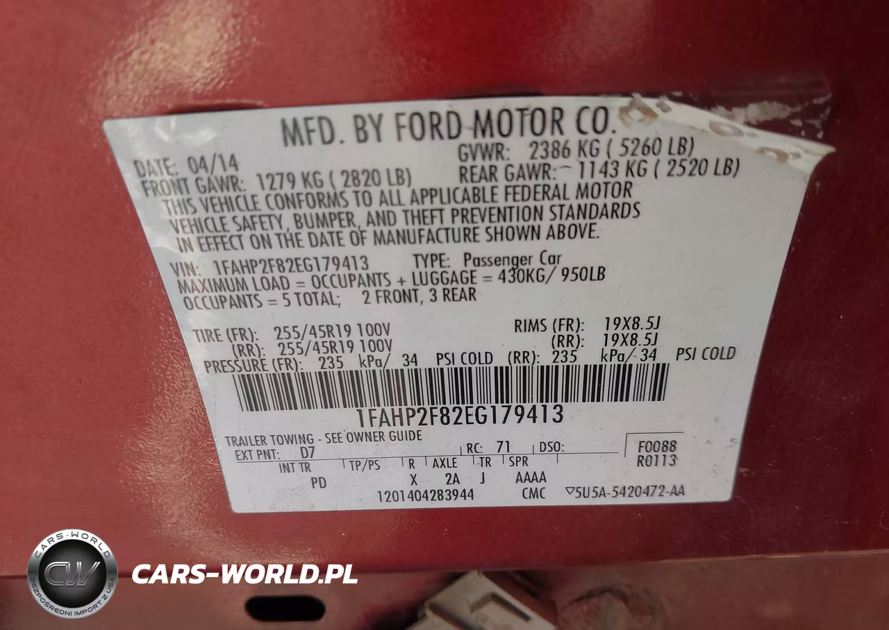 2014 Ford Taurus Limited VIN:1FAHP2F82EG179413 - 9