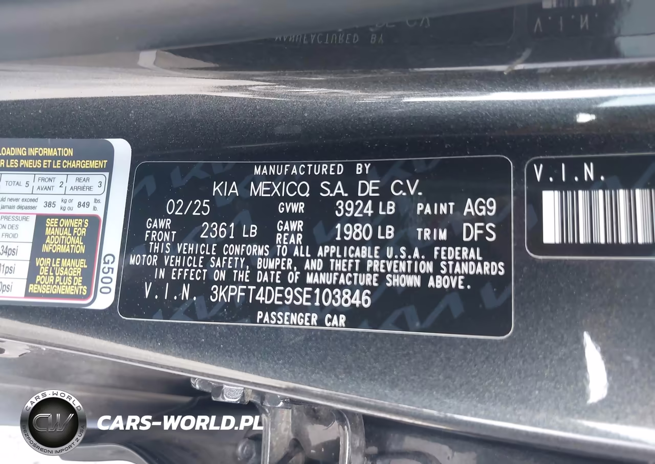 2025 Kia K4 Lxs VIN:3KPFT4DE9SE103846 - 9