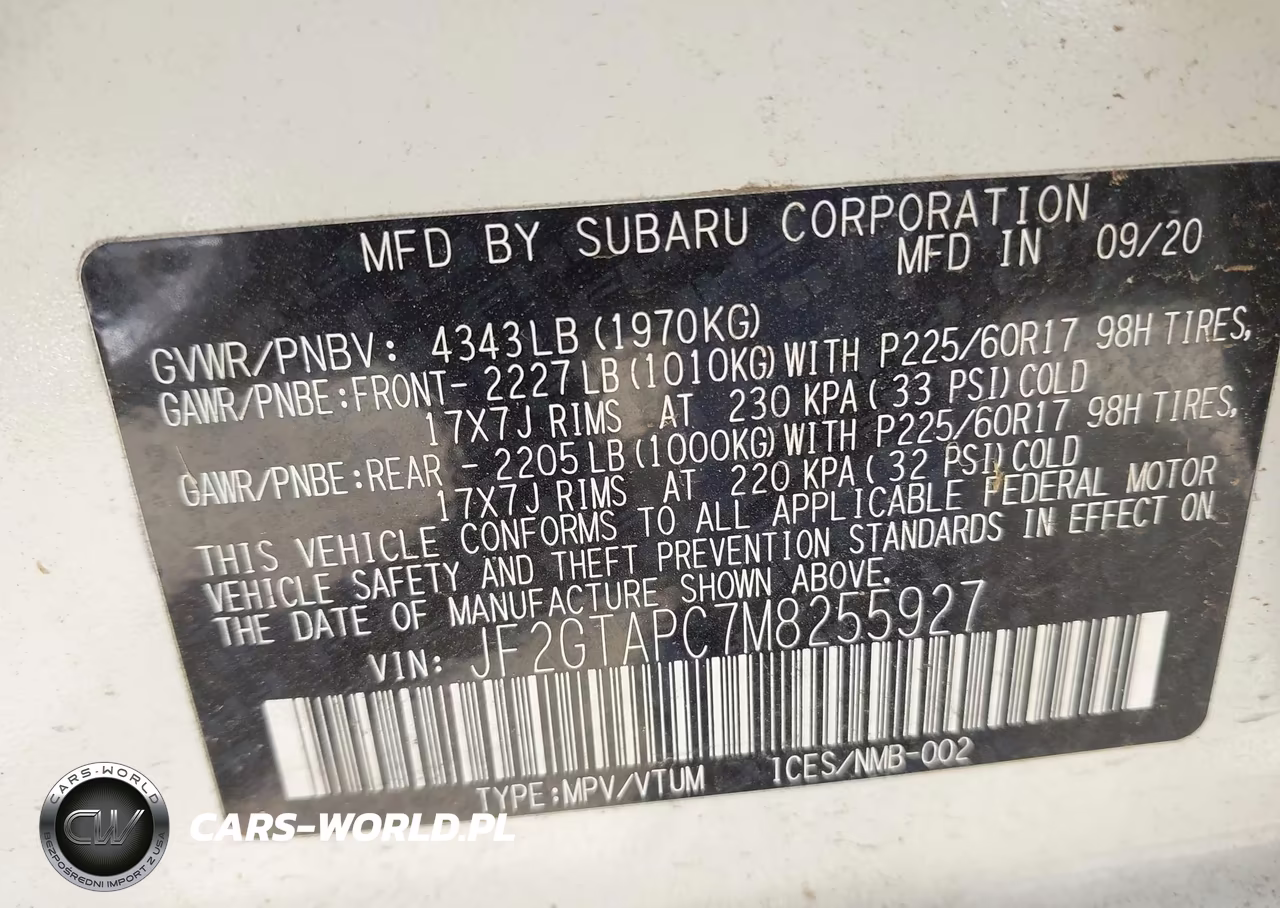 2021 Subaru Crosstrek Premium VIN:JF2GTAPC7M8255927 - 9