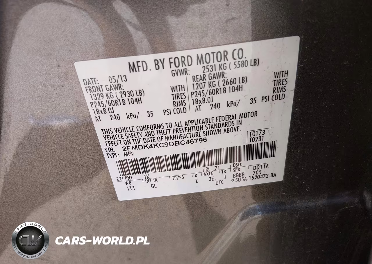 2013 Ford Edge Limited VIN:2FMDK4KC9DBC46796 - 9