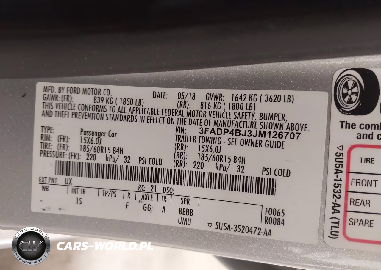 2018 Ford Fiesta Se VIN:3FADP4BJ3JM126707 - 9