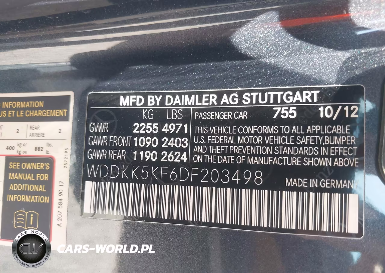 2013 Mercedes-Benz E 350 VIN:WDDKK5KF6DF203498 - 9