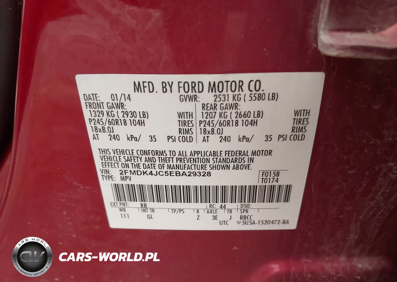 2014 Ford Edge Sel VIN:2FMDK4JC5EBA29328 - 9