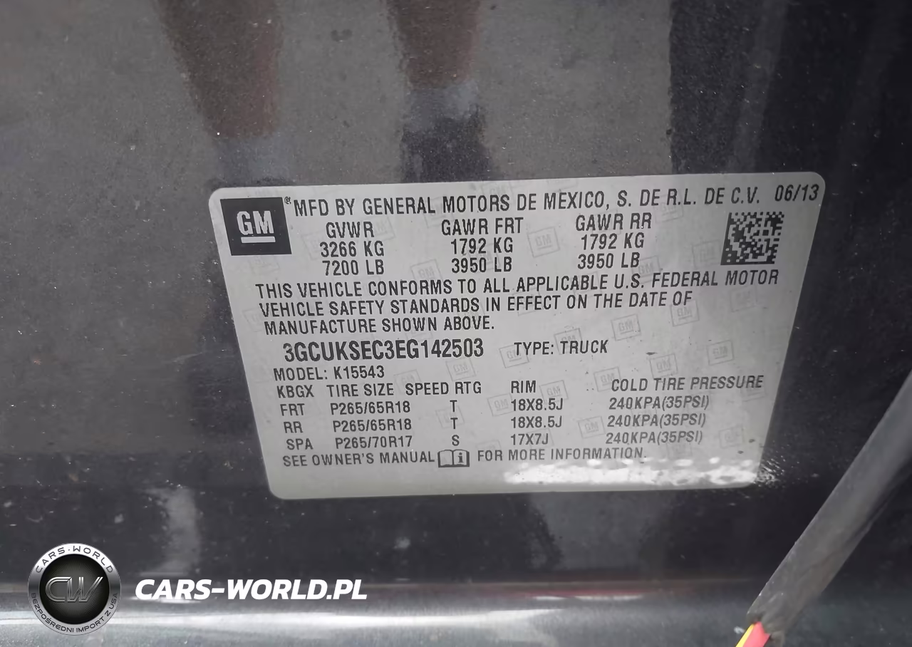 2014 Chevrolet Silverado 1500 Ltz VIN:3GCUKSEC3EG142503 - 9