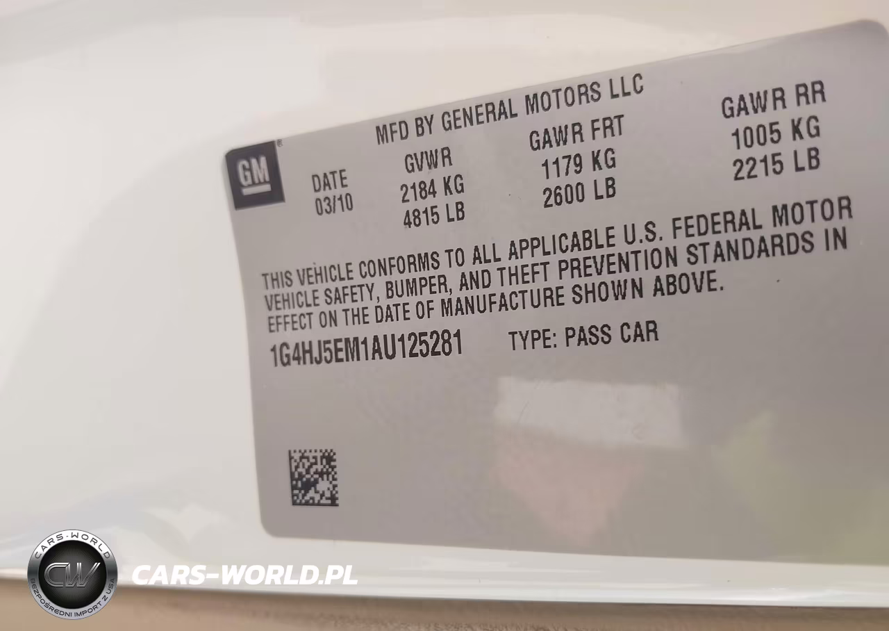 2010 Buick Lucerne Cxl Premium VIN:1G4HJ5EM1AU125281 - 9