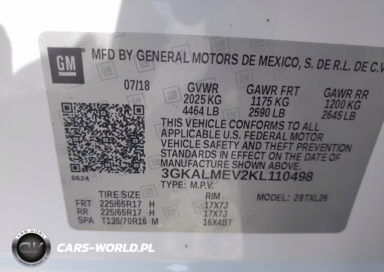 2019 GMC Terrain Sle VIN:3GKALMEV2KL110498 - 9