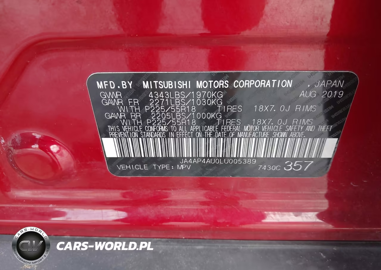 2020 Mitsubishi Outlander Sport 2.0 Se VIN:JA4AP4AU0LU005389 - 9
