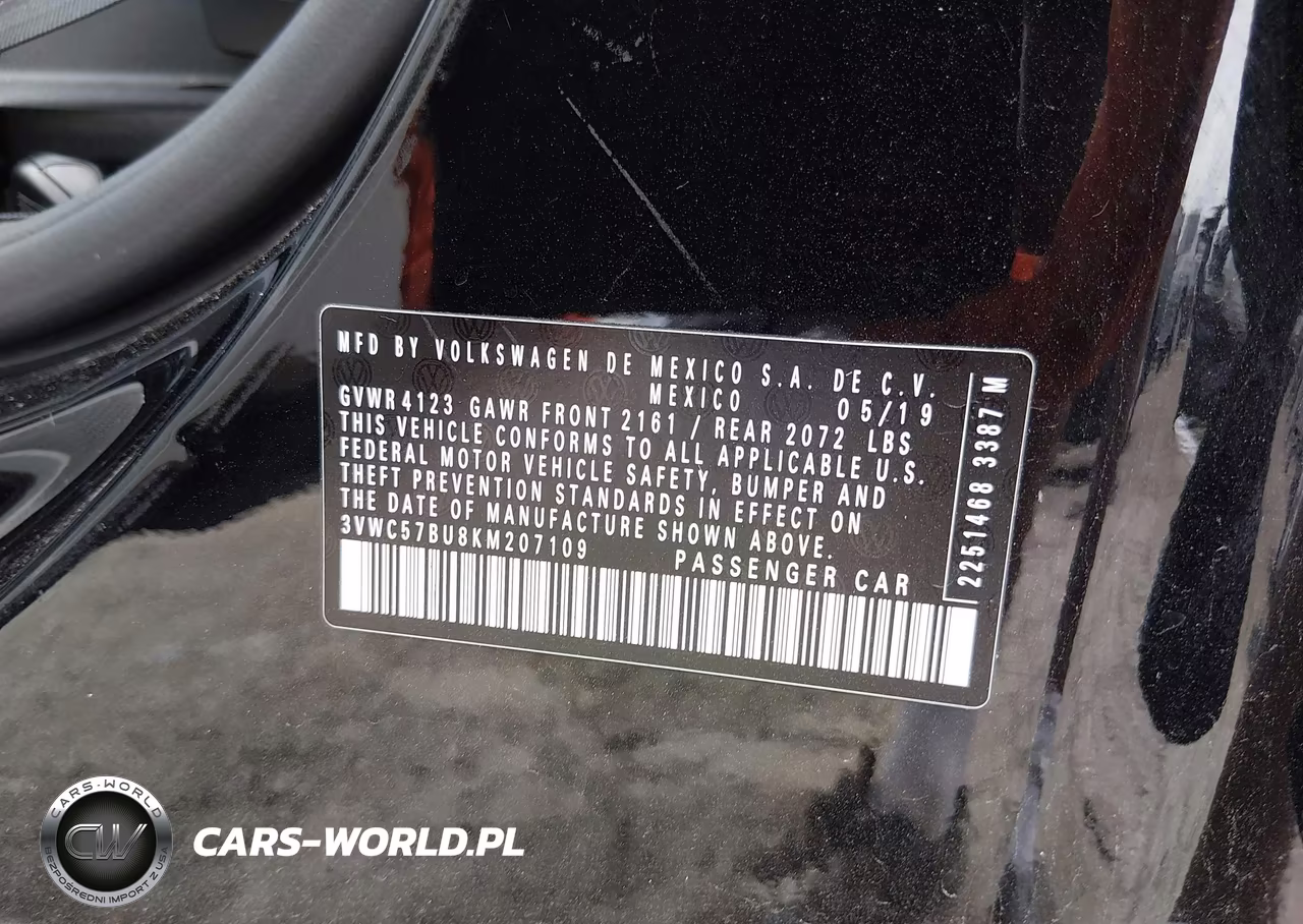 2019 Volkswagen Jetta 1.4T R-Line-1.4T S-1.4T Se VIN:3VWC57BU8KM207109 - 9