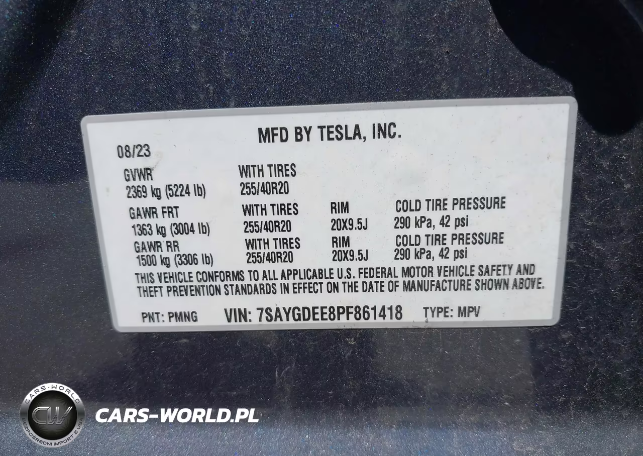 2023 Tesla Model Y Awd-Long Range Dual Motor All-Wheel Drive VIN:7SAYGDEE8PF861418 - 9