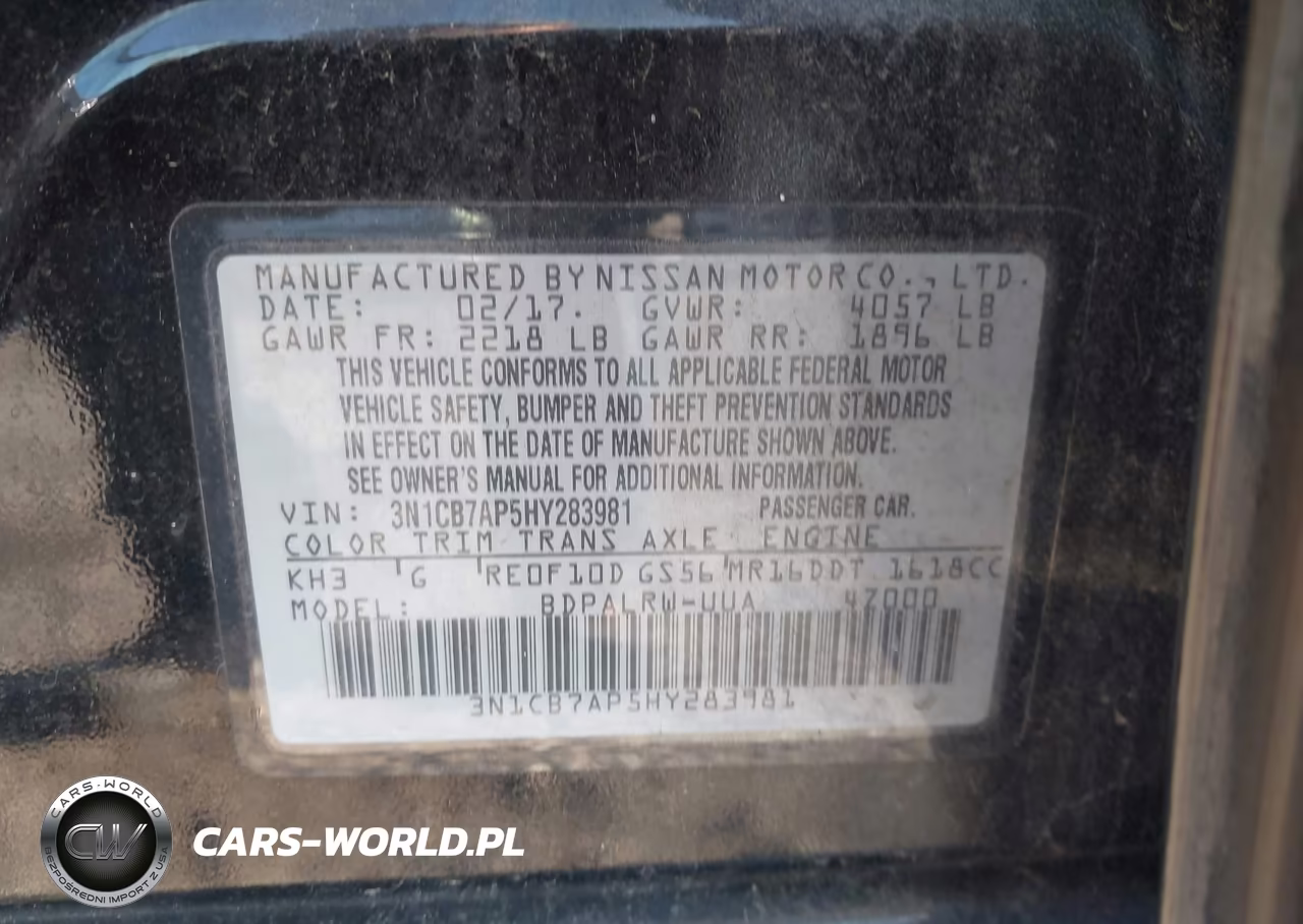 2017 Nissan Sentra Sr Turbo VIN:3N1CB7AP5HY283981 - 9