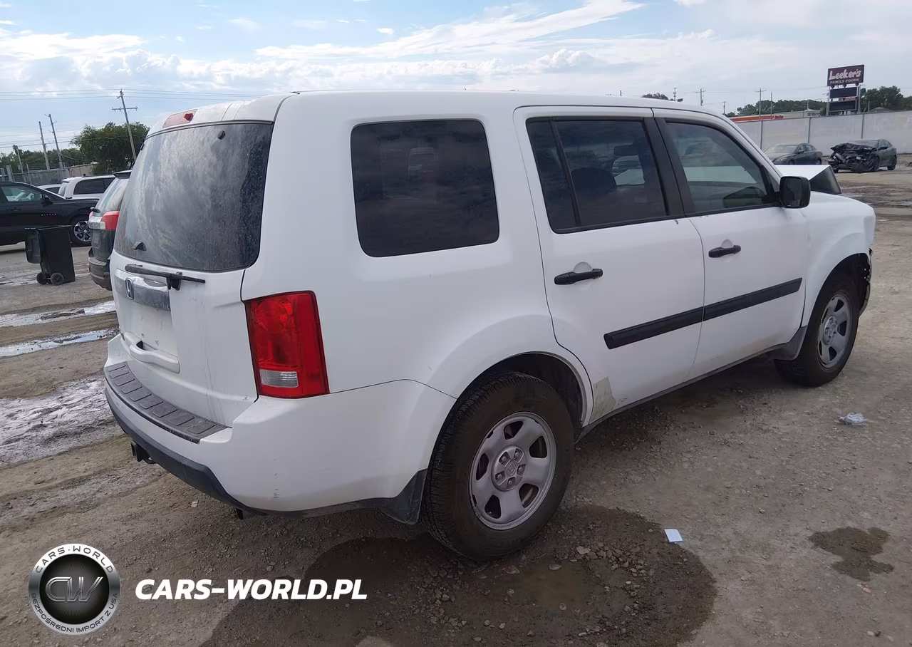 2010 Honda Pilot Lx VIN:5FNYF3H25AB010793 - 4