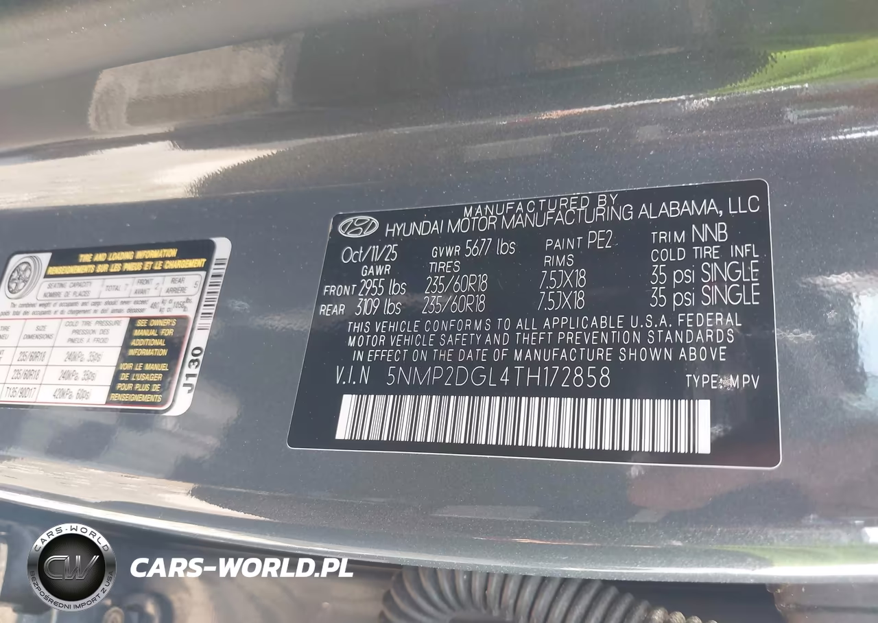 2026 Hyundai Santa Fe Sel VIN:5NMP2DGL4TH172858 - 9