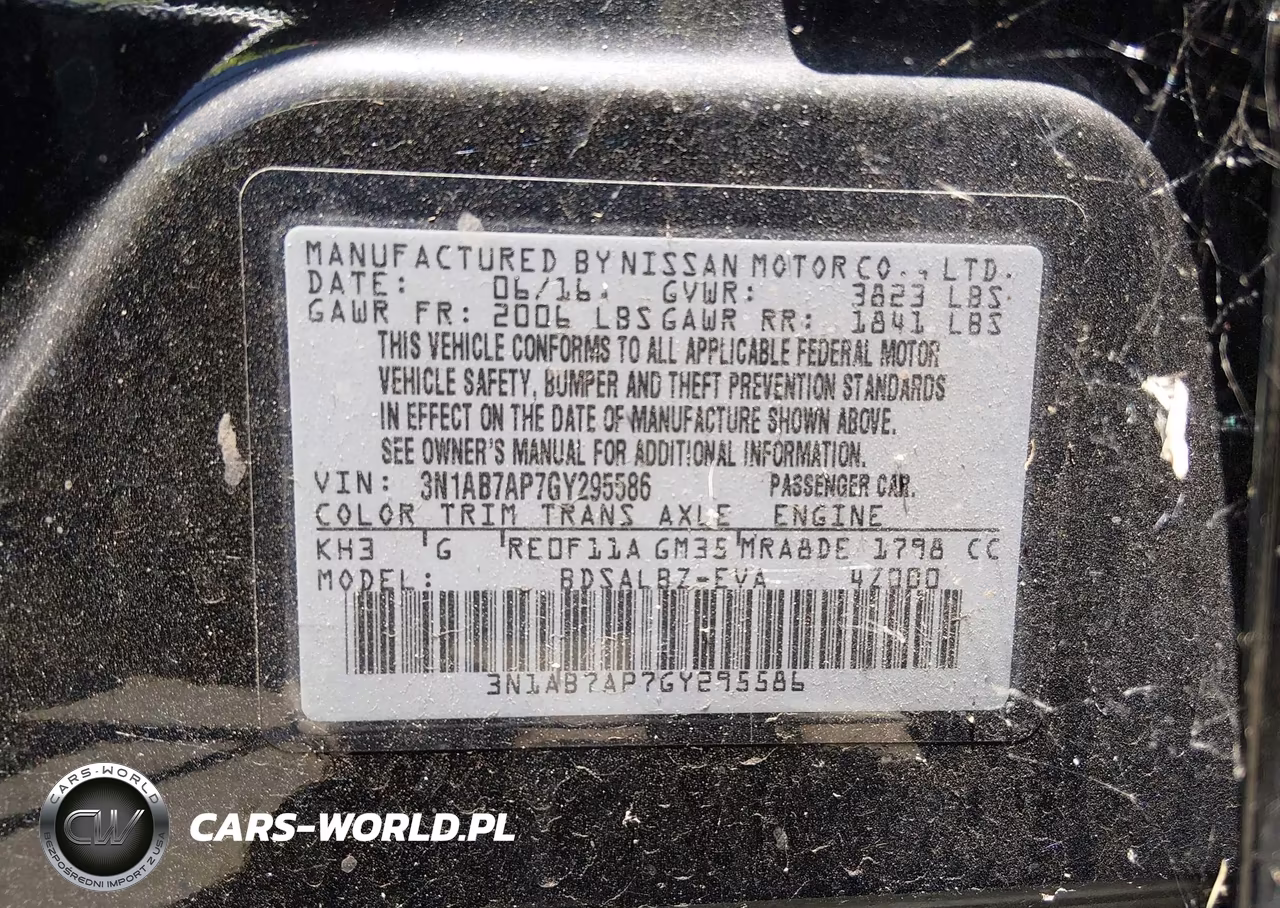 2016 Nissan Sentra S VIN:3N1AB7AP7GY295586 - 9