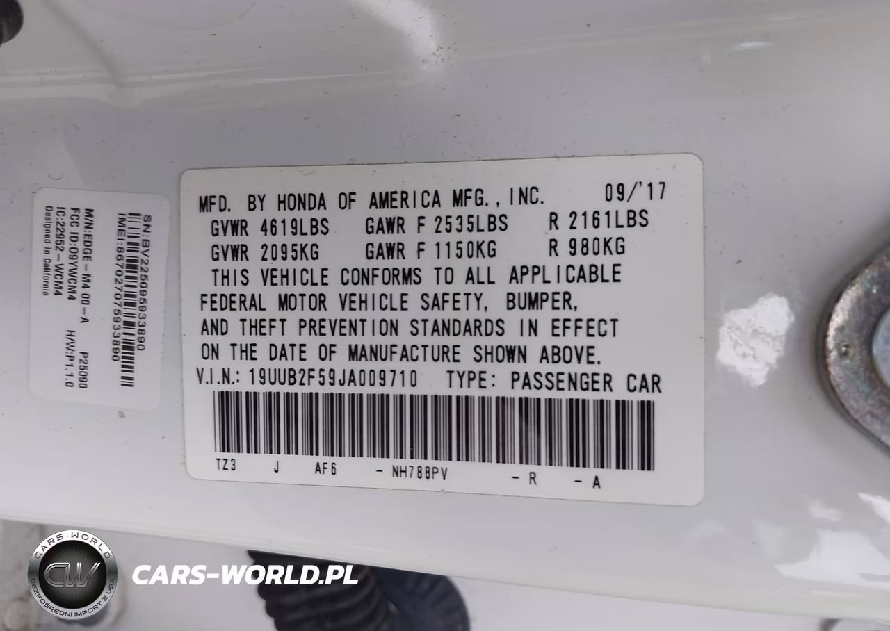 2018 Acura Tlx Tech Pkg VIN:19UUB2F59JA009710 - 7