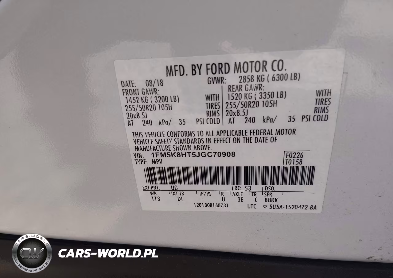 2018 Ford Explorer Platinum VIN:1FM5K8HT5JGC70908 - 9