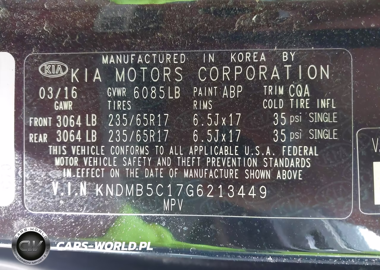 2016 Kia Sedona Lx VIN:KNDMB5C17G6213449 - 9